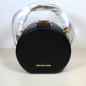 Michael Kors Serena Pebbled Leather Crossbody Bag – Black, NWT (MSRP: $498)